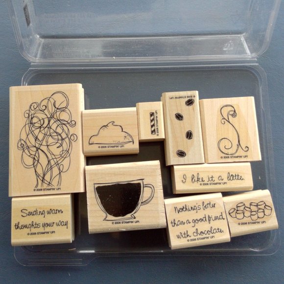 Stampin' Up! Other - Stampin’ Up! “Like It a Latte” Rubber Stamp Set